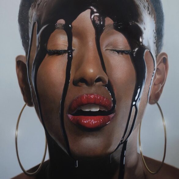 Black woman in chocolate