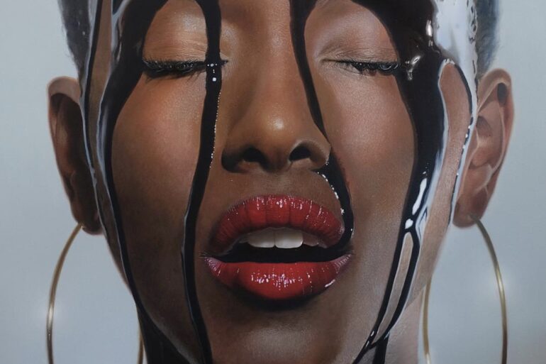 Black woman in chocolate